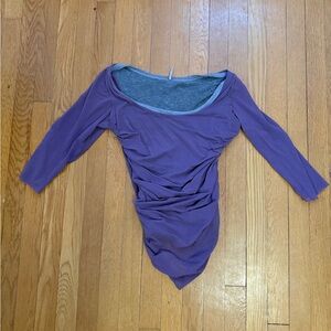 Women's Long Sleeve Purple Top